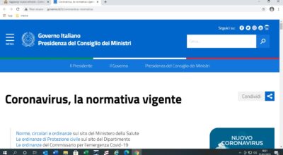 Normativa Covid: link informativi