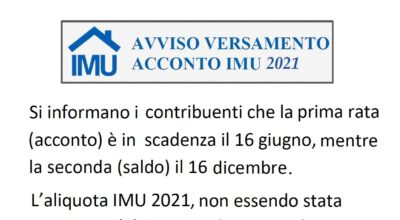 Scadenza e aliquota IMU 2021