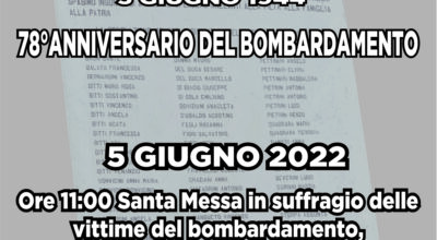 Vejano Ricorda e Onora 78° Anniversario del bombardamento 5 Giugno 1944