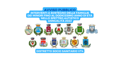 AVVISO PUBBLICO INTERVENTI A SOSTEGNO DELLE FAMIGLIE DEI MINORI FINO AL DODICESIMO ANNO DI ETÀ NELLO SPETTRO AUTISTICO – ANNO 2022