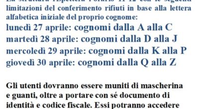 ISOLA ECOLOGICA-APERTURA PARZIALE