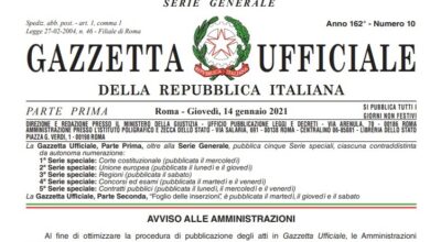Decreto Legge 14 gennaio 2021, n. 2