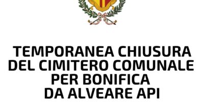 CHIUSURA TEMPORANEA CIMITERO COMUNALE