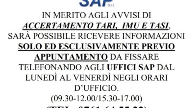AVVISI DI ACCERTAMENTO TARI, IMU E TASI,